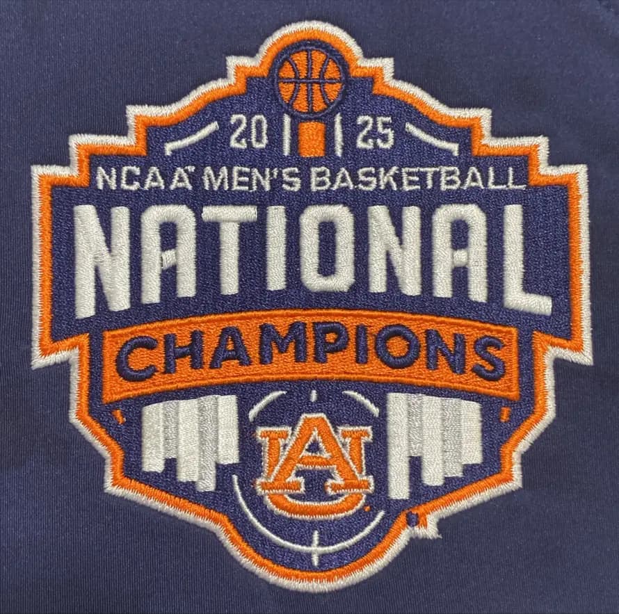 Embroidery sample service close-up
